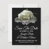 Invitation Annonces de Mariage Rose Blanche (Devant)