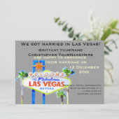 Invitation Annonces de photos Mariages de Las Vegas (Debout devant)