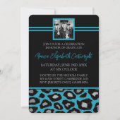 Invitation Annonces de poster de animal [Turquoise] (Devant)