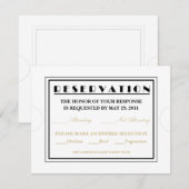 Invitation Annonces de réponse au billet d'entrée (Devant / Derrière)