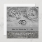 Invitation Annonces de sauvegarde de date (Devant / Derrière)