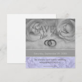 Invitation Annonces de sauvegarde de date (Devant / Derrière)