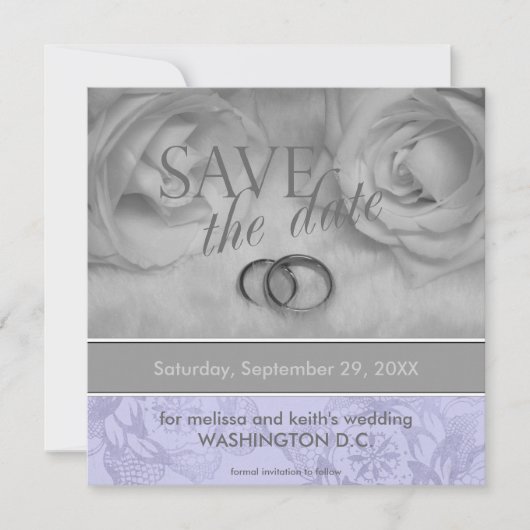 Invitation Annonces de sauvegarde de date (Devant)