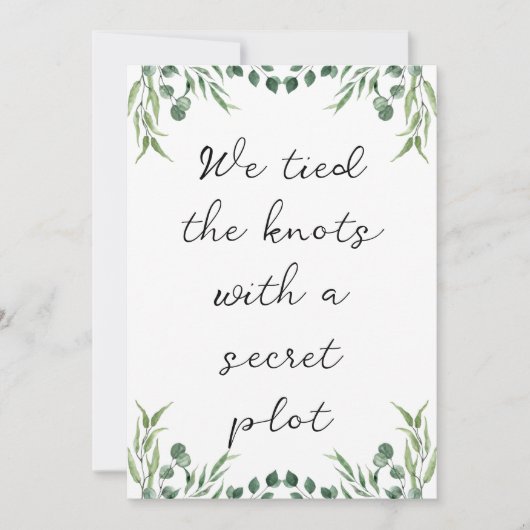 Invitation annonces d'élévation pour jeunes mariés modernes (Devant)