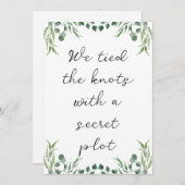 Invitation annonces d'élévation pour jeunes mariés modernes (Devant / Derrière)