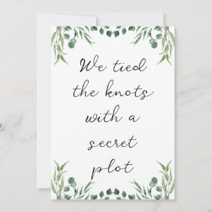 Invitation annonces d'élévation pour jeunes mariés modernes