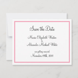 Invitation Annonces d'enregistrement de la date de mariage av