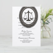 Invitation Annonces d'études de droit personnalisées (Debout devant)