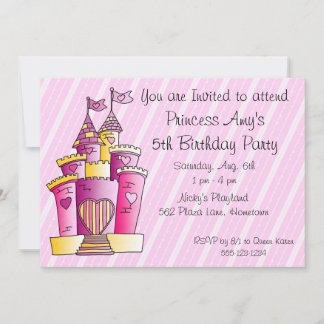 Invitation Annonces d'invitations de PRINCESSE anniversaire