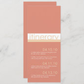 Invitation Annonces d'itinéraire pour deux mariées (Devant / Derrière)