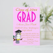 Invitation Annonces d'obtention du diplôme (Debout devant)