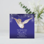 Invitation Annonces du service mémorial Blue Dove (Debout devant)