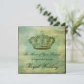Invitation Annonces élégantes d'invitations de couronne (Debout devant)