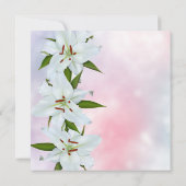 Invitation Annonces funéraires de Lily blanche (Dos)