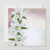 Invitation Annonces funéraires de Lily blanche (Dos)