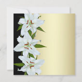 Invitation Annonces funéraires de Lily blanche (Dos)