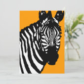 Invitation annonces/invitations zebra (Debout devant)