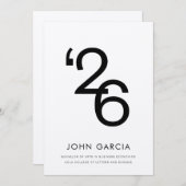 Invitation Annonces minimalistes 2026 (Devant / Derrière)
