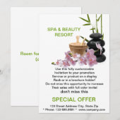 Invitation Annonces personnalisées pour le prospectus de SPA (Devant / Derrière)