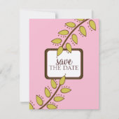 Invitation Annonces pour Sauvegarder la Date {Boho Chic} (Devant)