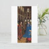 Invitation Annonciation de Jan van Eyck (Debout devant)