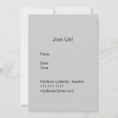 Invitation Annonciation de Mary (Dos)