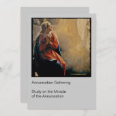 Invitation Annonciation de Mary (Devant / Derrière)