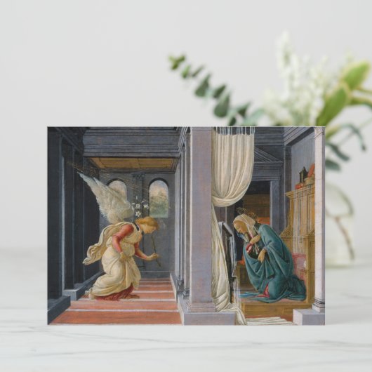 Invitation Annonciation de Sandro Botticelli (Debout devant)