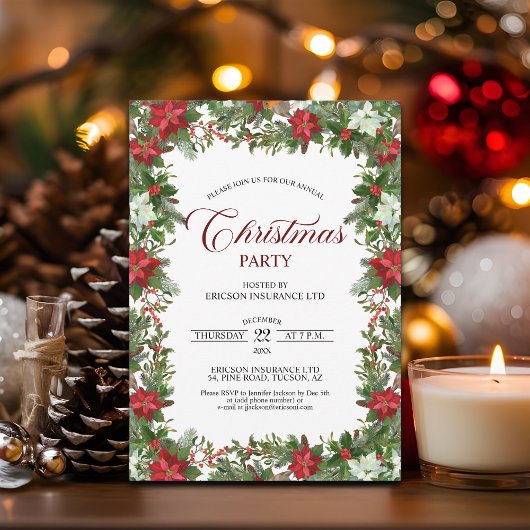 Invitation Annual Corporate Employees Christmas Party