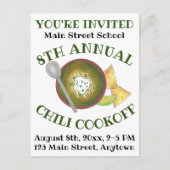 Invitation annuelle Chili Cookoff Cook Off Event (Devant)