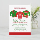 Invitation annuelle de fête de Noël moche (Debout devant)