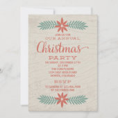 Invitation annuelle de Noël Retro (Devant)