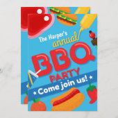 Invitation annuelle du barbecue (Devant / Derrière)