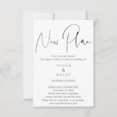 Invitation Annulation de l'Mariage de la morue reportée Modif (Devant)