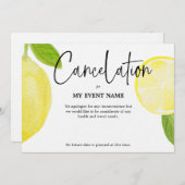 Invitation Annulation d'événement en raison de COVID-19 (Devant / Derrière)