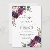 Invitation Annulation mariage Flore Changement De Plans (Devant)