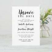 Invitation Annuler la date du mariage Report de mariage (Debout devant)