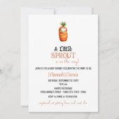 Invitation Another Little Sprout/Carrot on the Way  (Devant)