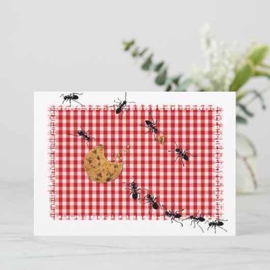 Invitation Ant Picnic (Debout devant)