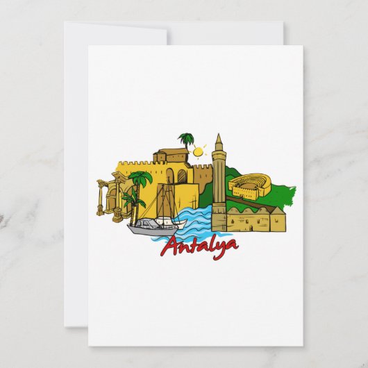 Invitation Antalya - Turquie (Devant)
