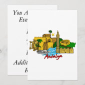 Invitation Antalya - Turquie (Devant / Derrière)
