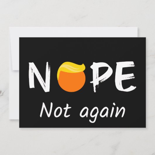 Invitation Anti-Trump - Non, pas encore II (Devant)