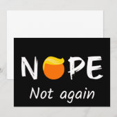 Invitation Anti-Trump - Non, pas encore II (Devant / Derrière)