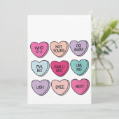 Invitation Anti Valentine's Day Funny Single Awareness (Debout devant)