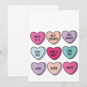 Invitation Anti Valentine's Day Funny Single Awareness (Devant / Derrière)