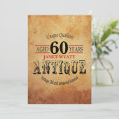 Invitation Antique 00e anniversaire (Debout devant)