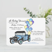 Invitation Antique Baby shower de camion (Debout devant)