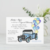 Invitation Antique Baby shower de camion (Debout devant)