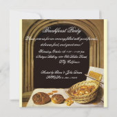 Invitation ANTIQUE BAKERY PETIT DÉJEUNER FÊTE D'OUVERTURE Inv (Dos)