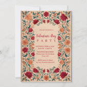 Invitation Antique Botanical Valentine Party (Devant)